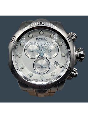 Invicta Reserve Venom Mens Quartz Watch 54mm Chronograph 9" Band Model 11783